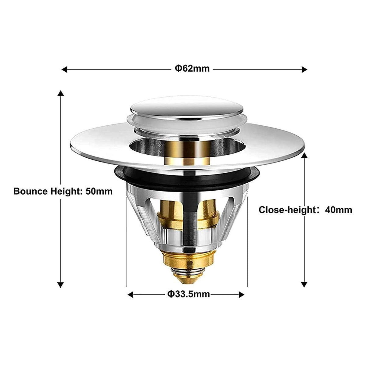 Stainless Pop-Up Drain Filter