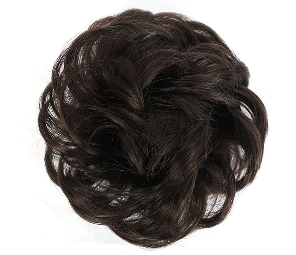 Fluffy Chignon Hairpiece Synthetic Tousled Messy Scrunchies Elastic Hair Bun