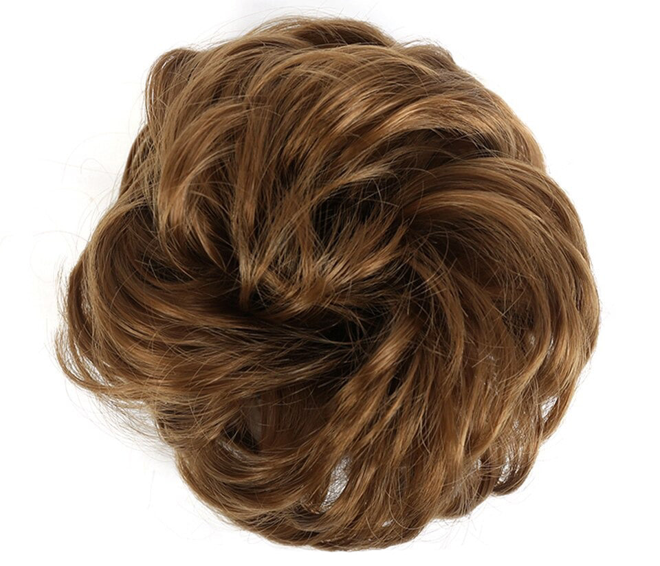 Fluffy Chignon Hairpiece Synthetic Tousled Messy Scrunchies Elastic Hair Bun