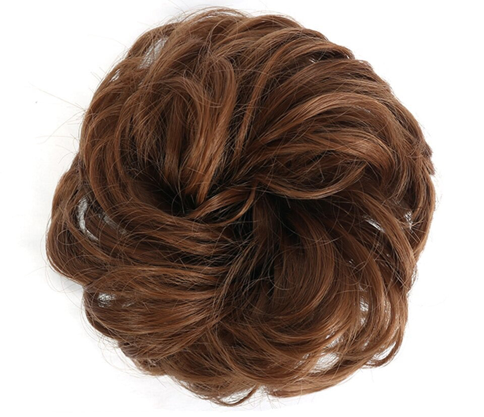 Fluffy Chignon Hairpiece Synthetic Tousled Messy Scrunchies Elastic Hair Bun