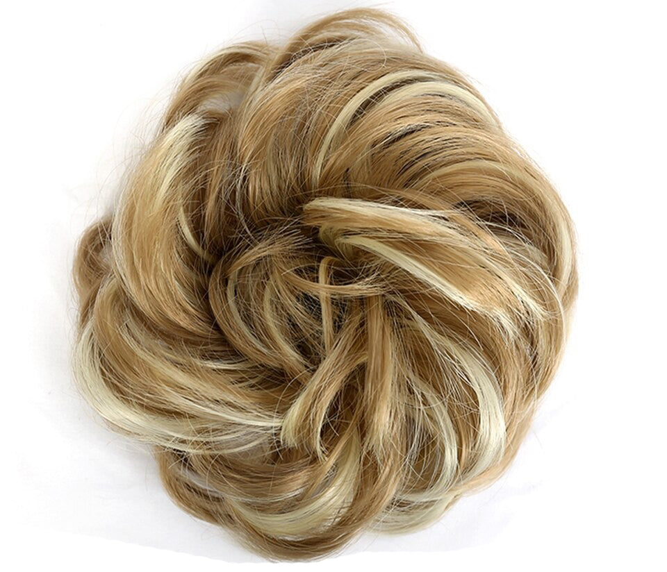 Fluffy Chignon Hairpiece Synthetic Tousled Messy Scrunchies Elastic Hair Bun