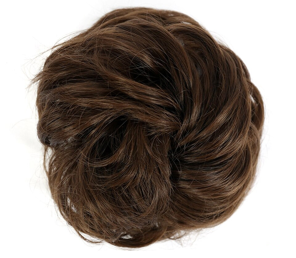 Fluffy Chignon Hairpiece Synthetic Tousled Messy Scrunchies Elastic Hair Bun