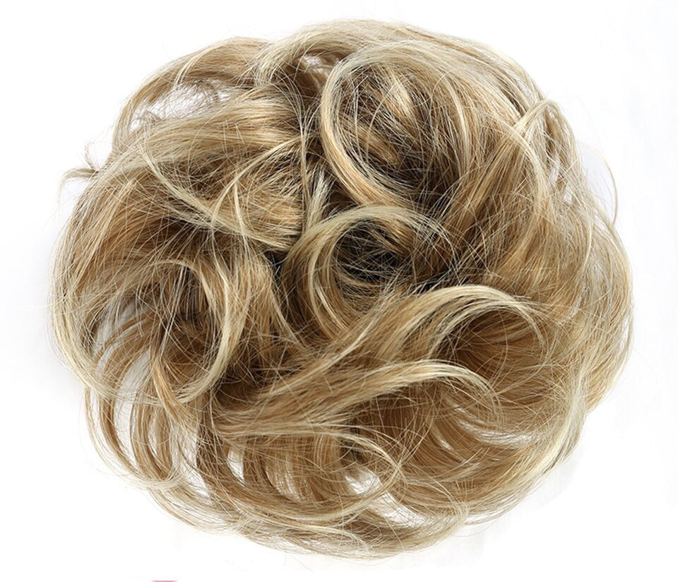 Fluffy Chignon Hairpiece Synthetic Tousled Messy Scrunchies Elastic Hair Bun