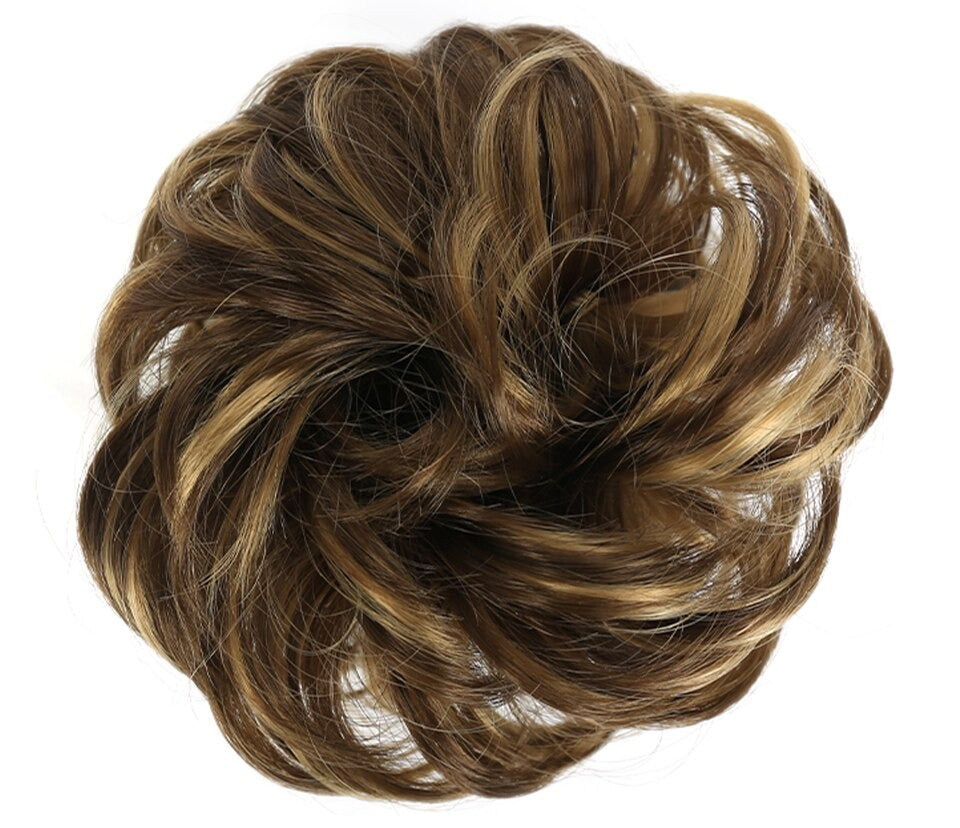 Fluffy Chignon Hairpiece Synthetic Tousled Messy Scrunchies Elastic Hair Bun