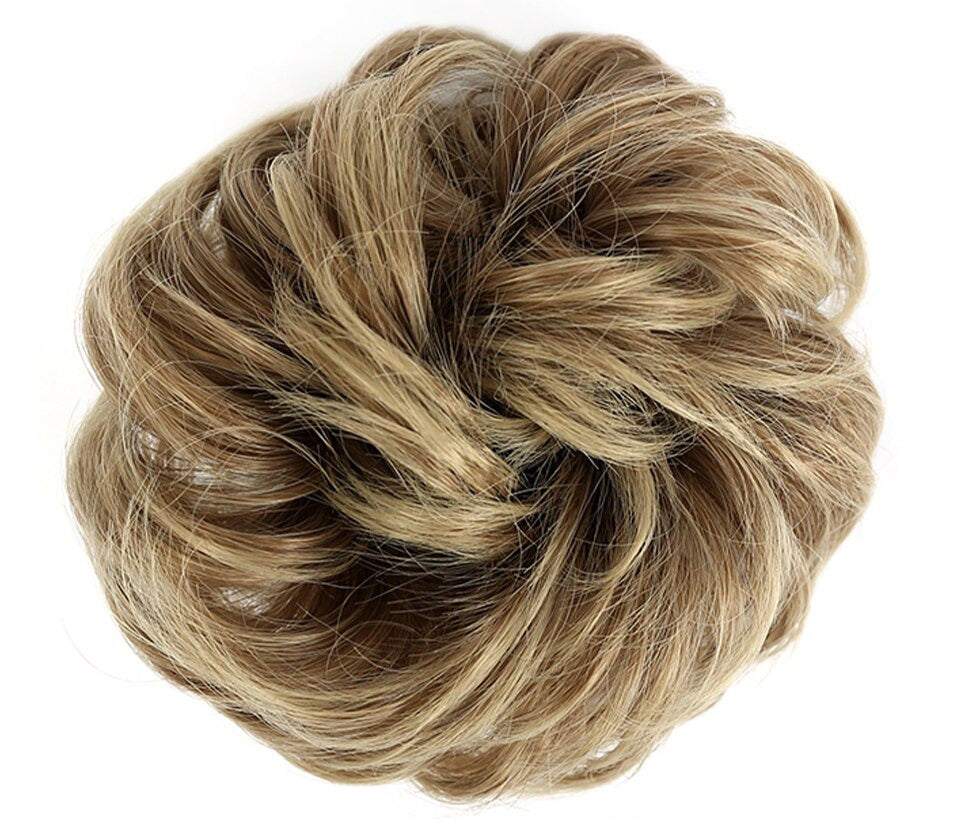 Fluffy Chignon Hairpiece Synthetic Tousled Messy Scrunchies Elastic Hair Bun