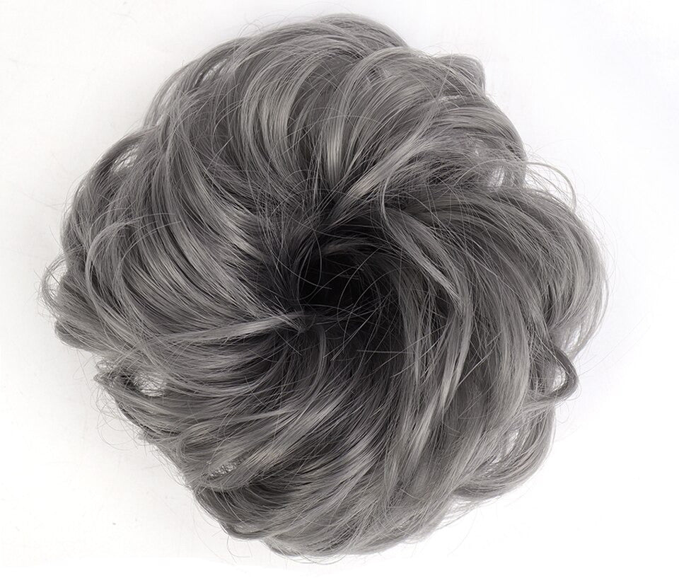 Fluffy Chignon Hairpiece Synthetic Tousled Messy Scrunchies Elastic Hair Bun