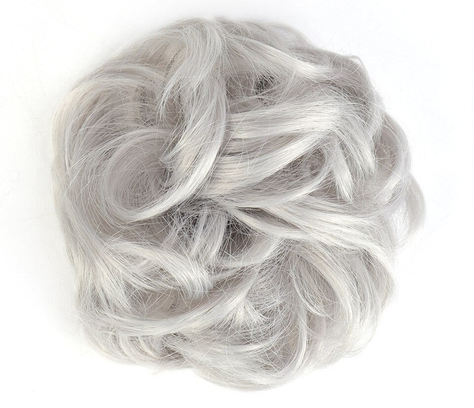 Fluffy Chignon Hairpiece Synthetic Tousled Messy Scrunchies Elastic Hair Bun
