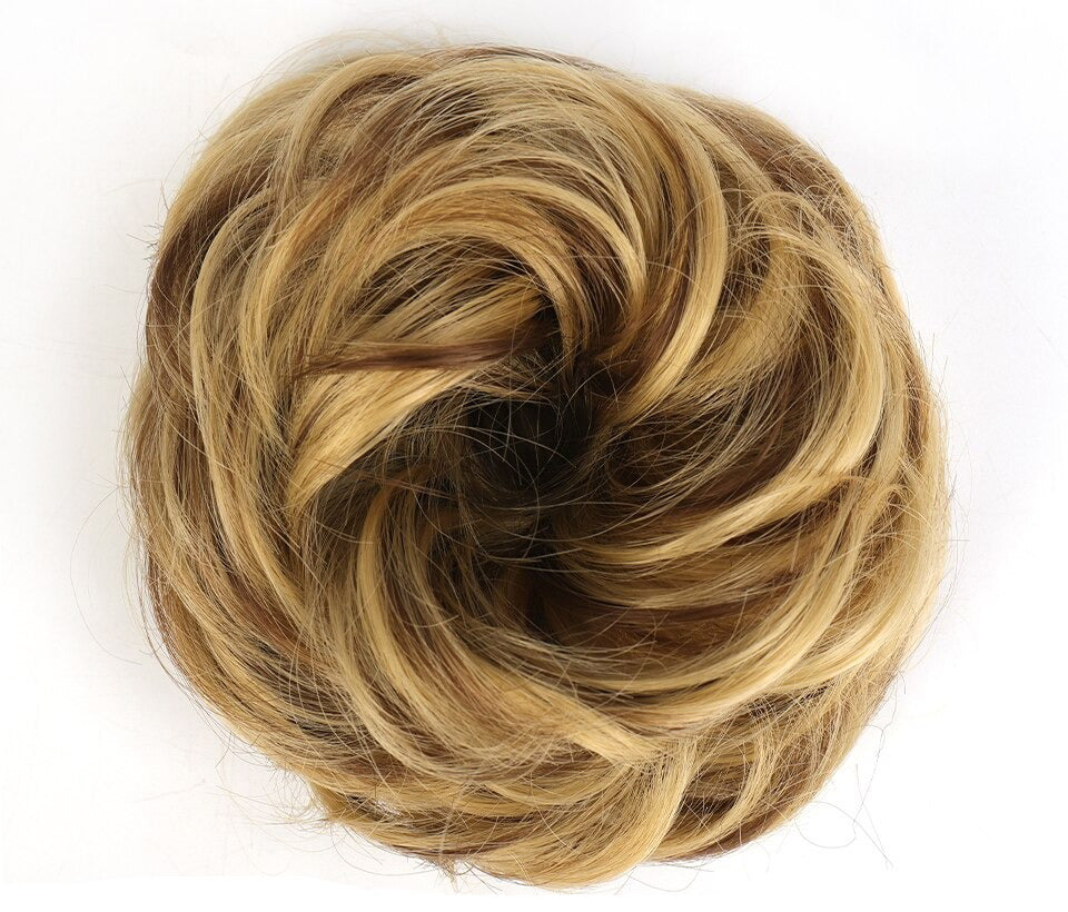 Fluffy Chignon Hairpiece Synthetic Tousled Messy Scrunchies Elastic Hair Bun