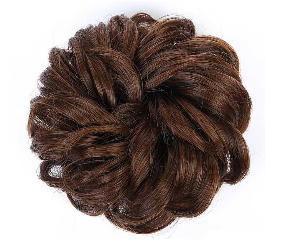 Fluffy Chignon Hairpiece Synthetic Tousled Messy Scrunchies Elastic Hair Bun