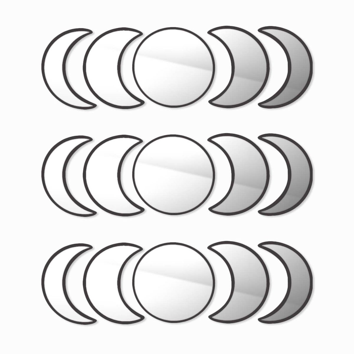 Simply Comfy | Moonphase Mirrors Set