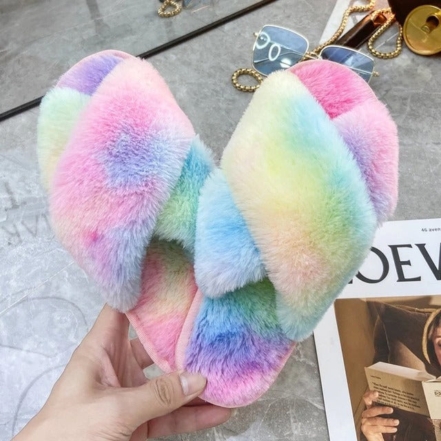 Women&#39;s Cross Band Slippers