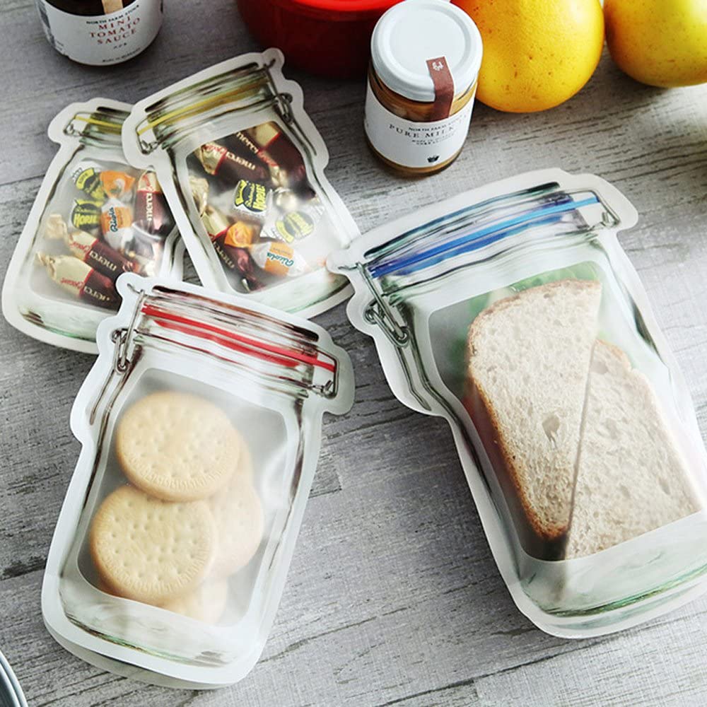 Simply Comfy | Reusable Mason Jar Zip Lock Bags