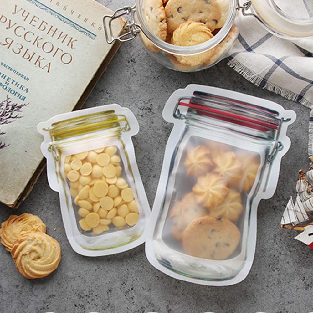 Simply Comfy | Reusable Mason Jar Zip Lock Bags