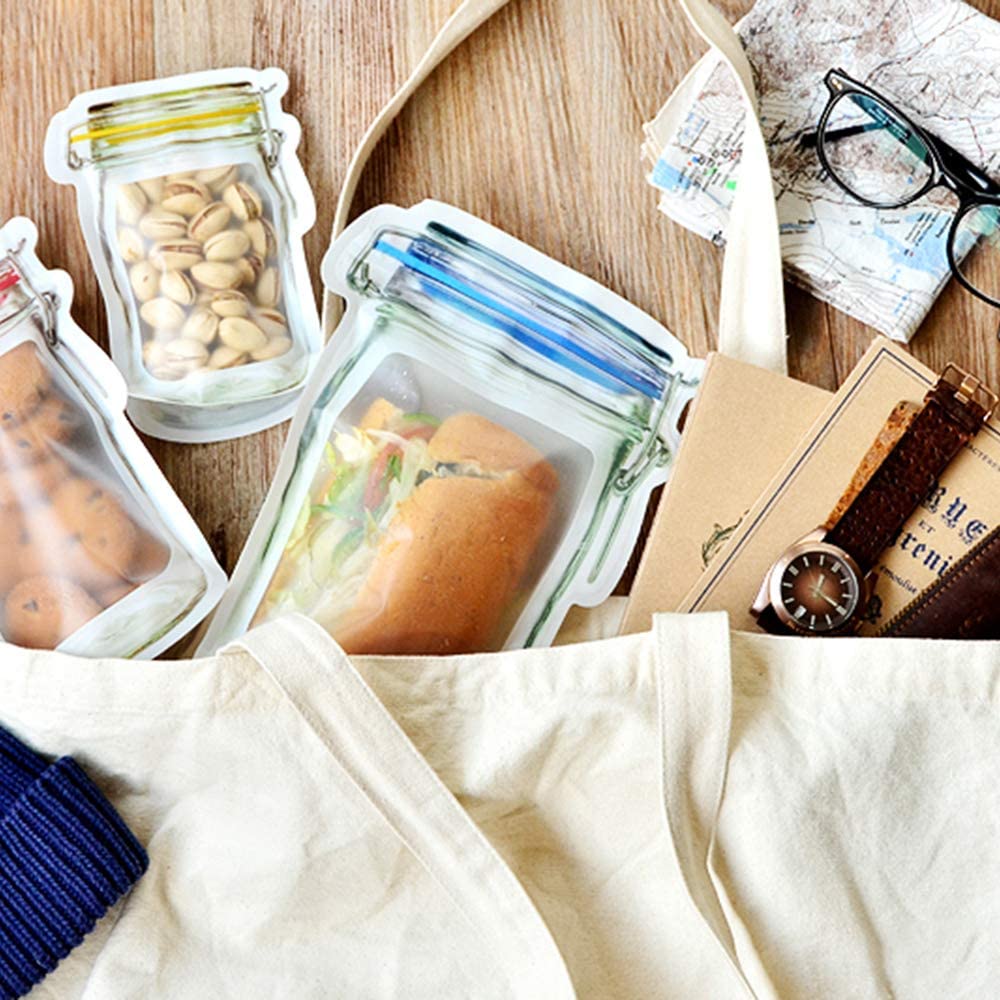 Simply Comfy | Reusable Mason Jar Zip Lock Bags
