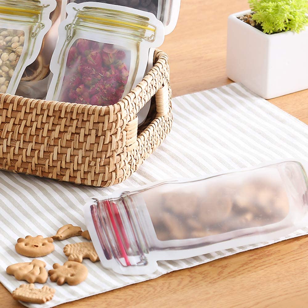 Simply Comfy | Reusable Mason Jar Zip Lock Bags