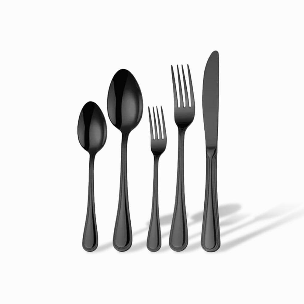 Viscali Black Flatware Set