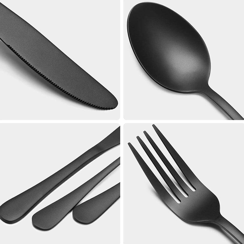 Viscali Black Flatware Set