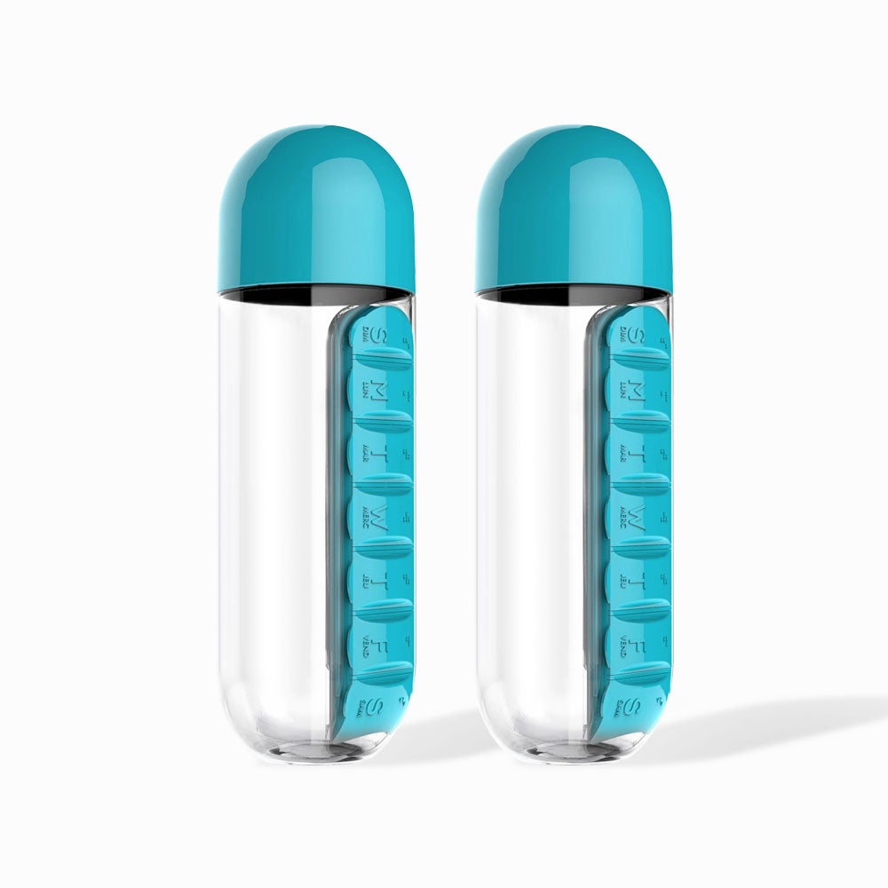 Water Bottle And Pill Organiser