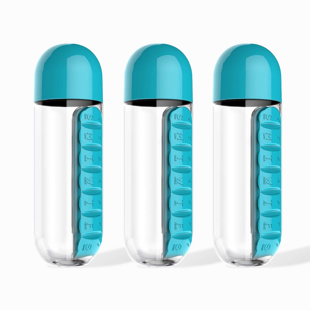 Water Bottle And Pill Organiser