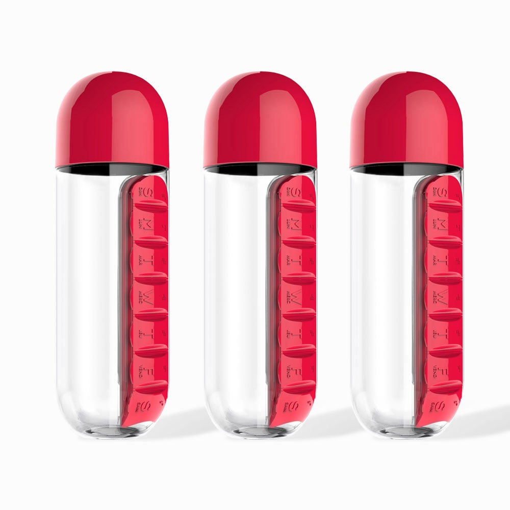 Water Bottle And Pill Organiser