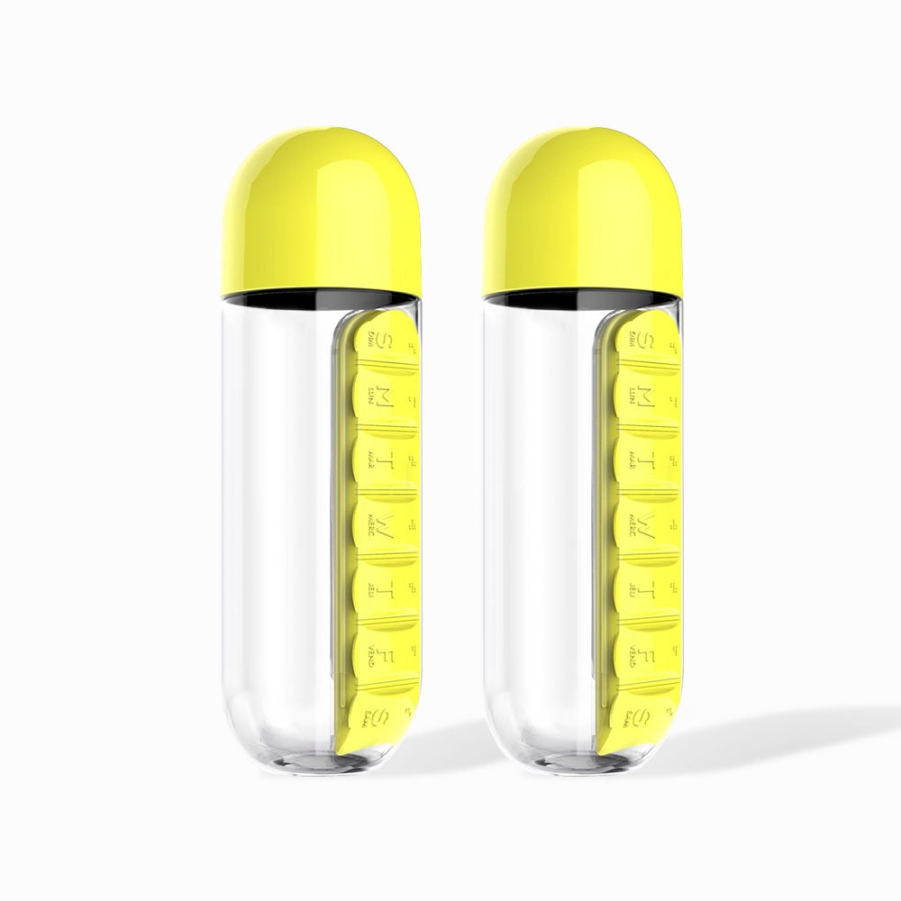 Water Bottle And Pill Organiser