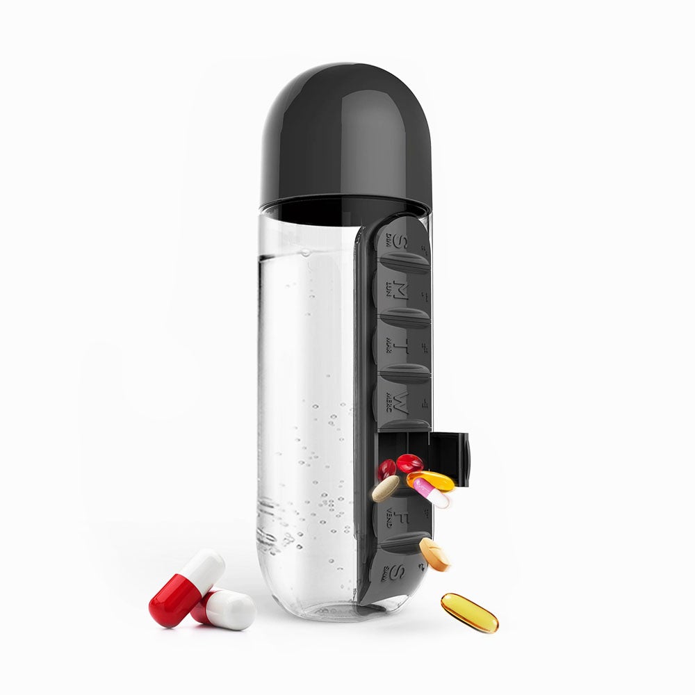 Water Bottle And Pill Organiser