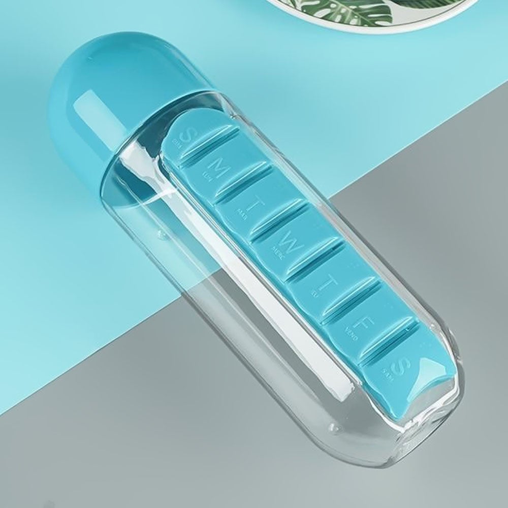 Water Bottle And Pill Organiser