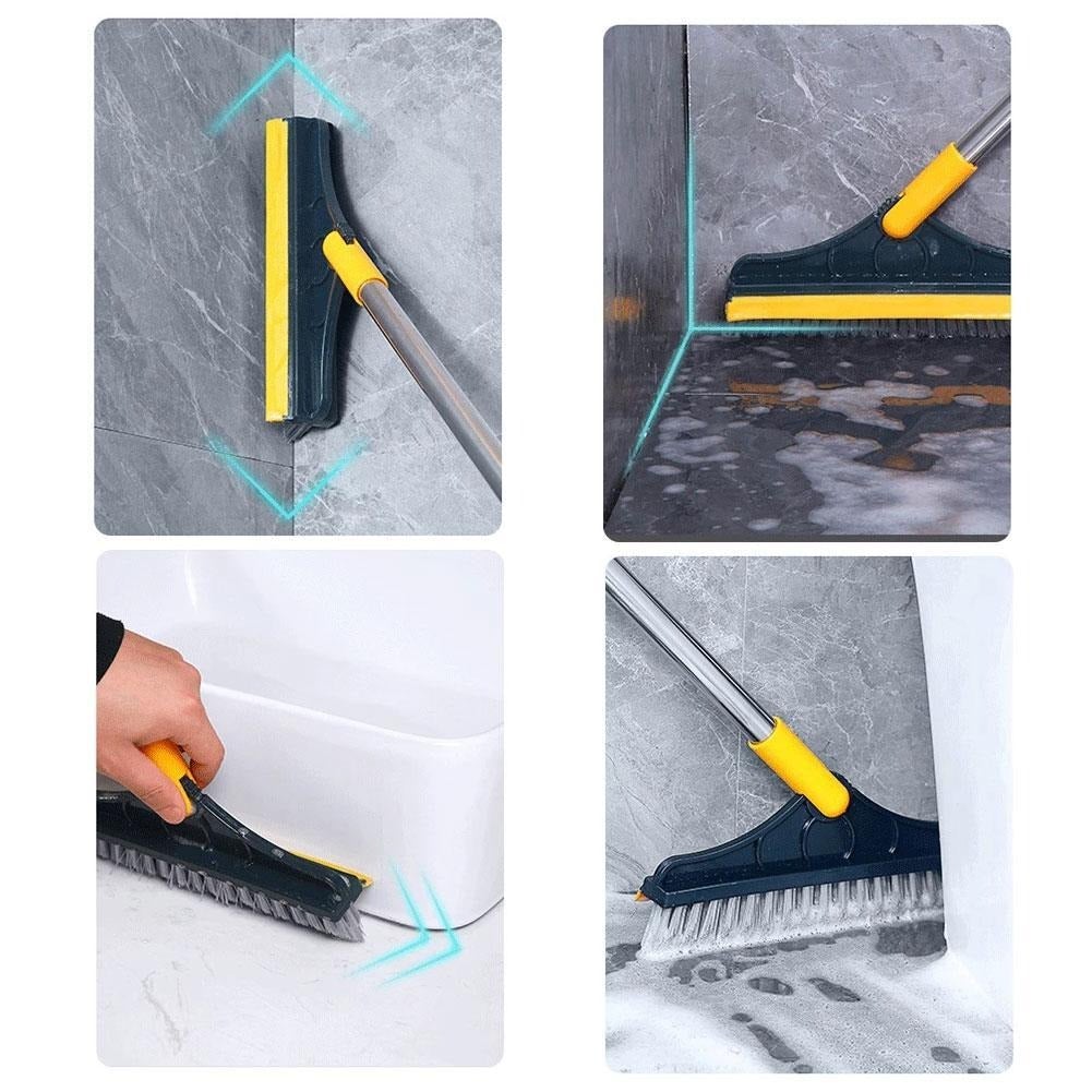 Corner/floor Brush With Long Handle V Shape Gap Brush Bathroom Cleaning  Tool For Toilet, Tile, Hardwood Floor Cleaning, Durable And Multifunctional