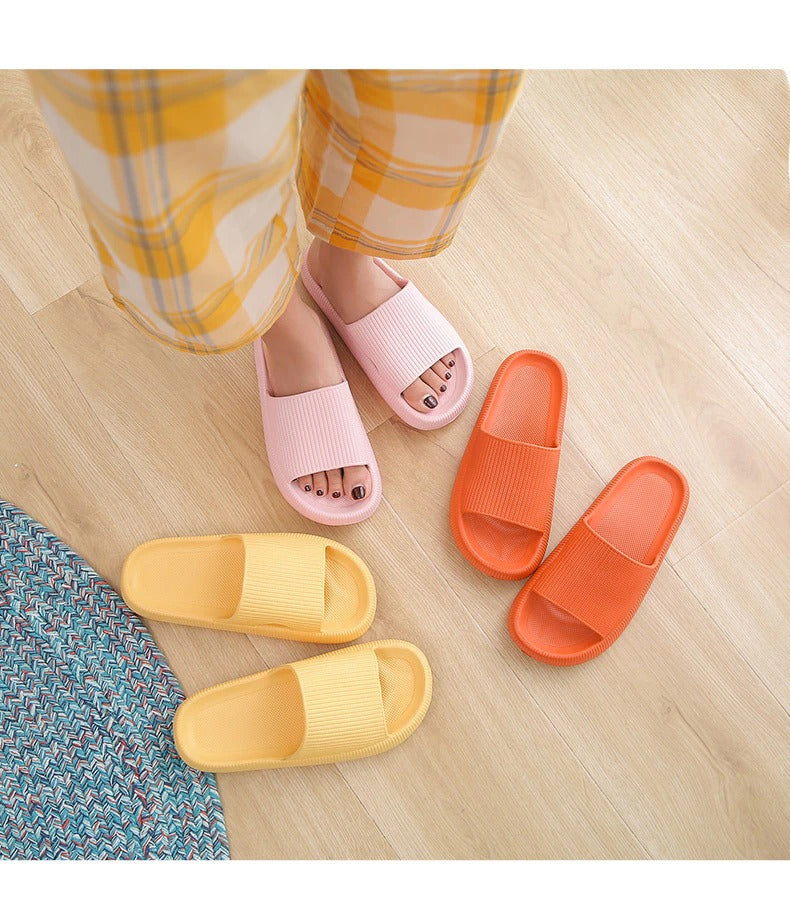 Simply Soft Anti-slip Unisex Platform Summer Home Casual Bathroom Slippers