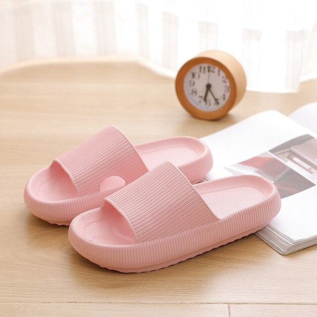 Simply Soft Anti-slip Unisex Platform Summer Home Casual Bathroom Slippers