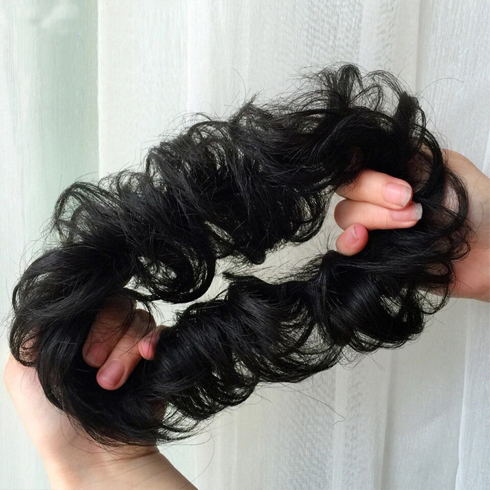 Fluffy Chignon Hairpiece Synthetic Tousled Messy Scrunchies Elastic Hair Bun